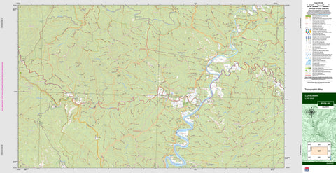 Currowan 8926-4N Topographic Map 1:25k