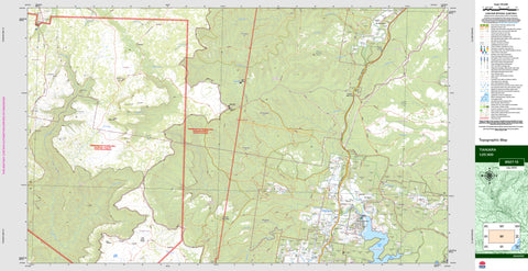 Tianjara 8927-1S Topographic Map 1:25k