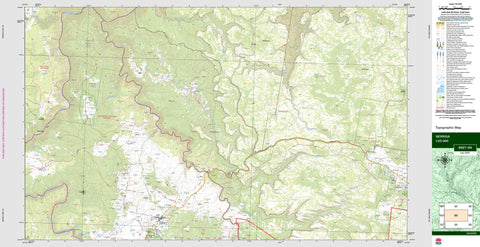 Nerriga 8927-4N Topographic Map 1:25k
