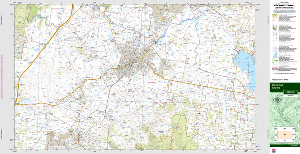 Moss Vale 8928-1N Topographic Map 1:25k