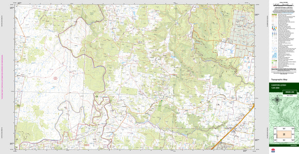 Canyonleigh 8928-4N Topographic Map 1:25k