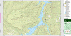 Burragorang 8929-1N Topographic Map 1:25k