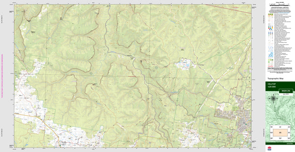 Hilltop 8929-2N Topographic Map 1:25k