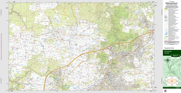 Mittagong 8929-2S Topographic Map 1:25k