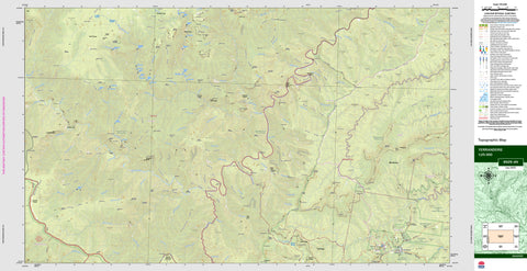 Yerranderie 8929-4N Topographic Map 1:25k