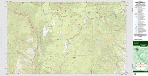 Bindook 8929-4S Topographic Map 1:25k
