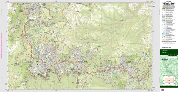 Katoomba 8930-1S Topographic Map 1:25k