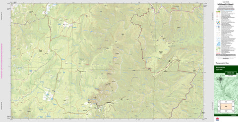 Kanangra 8930-3S Topographic Map 1:25k