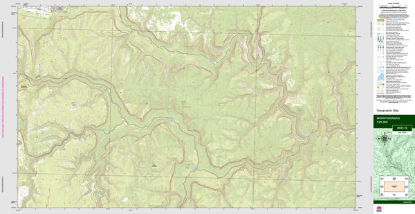 Mount Morgan 8931-1S Topographic Map 1:25k