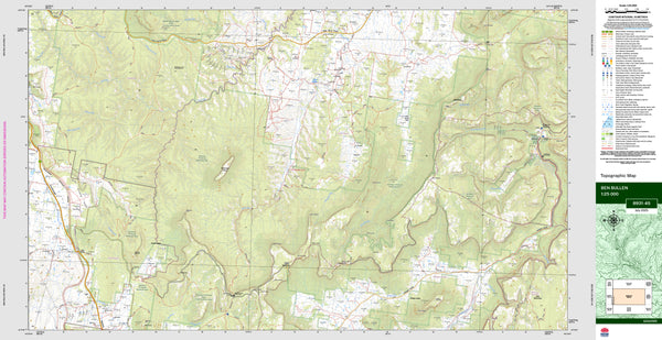 Ben Bullen 8931-4S Topographic Map 1:25k