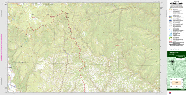 Coorongooba 8932-2S Topographic Map 1:25k
