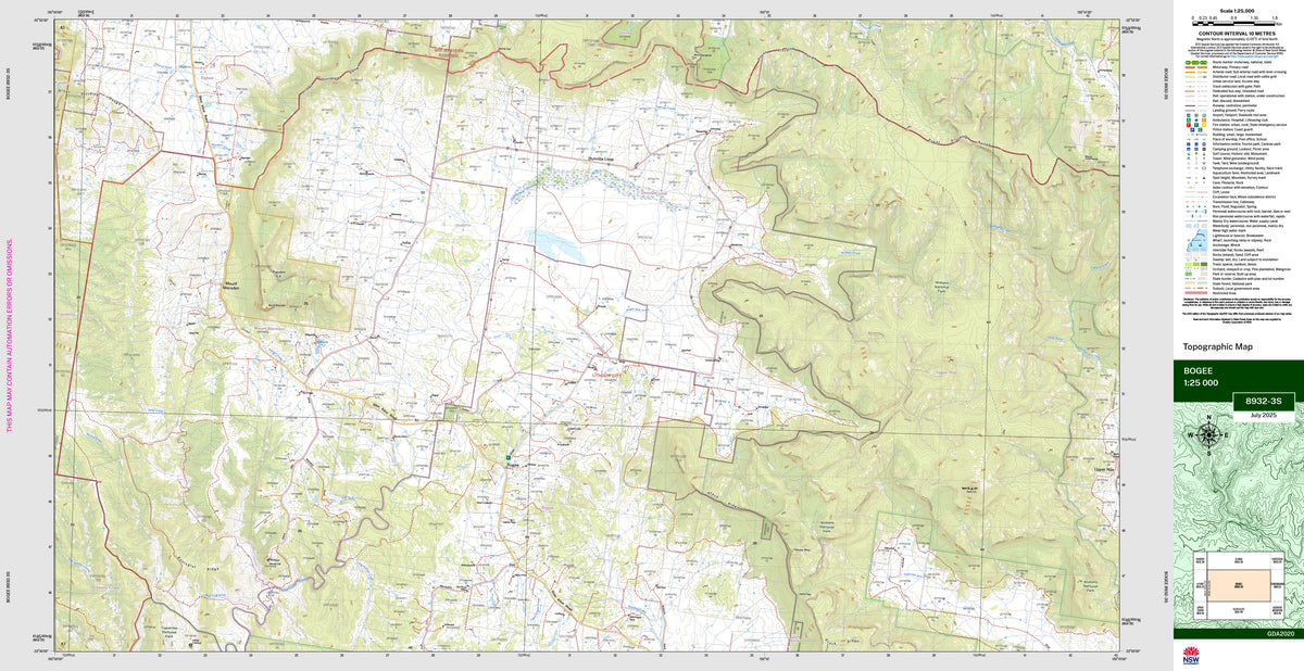 Bogee 8932-3S Topographic Map 1:25k | Mapworld