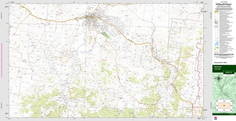 Merriwa 8933-1S Topographic Map 1:25k