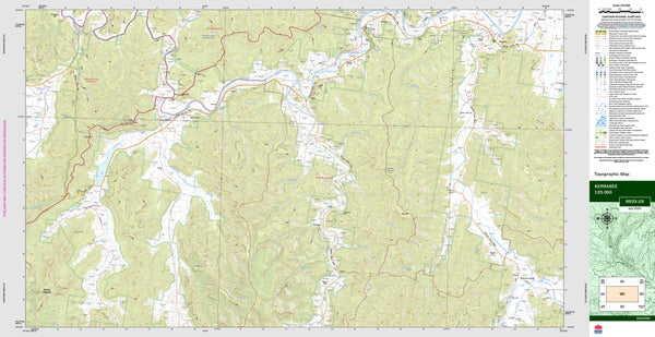 Kerrabee 8933-2S Topographic Map 1:25k