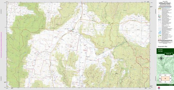 Bylong 8933-3S Topographic Map 1:25k