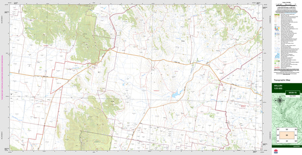 Willuri 8936-1S Topographic Map 1:25k