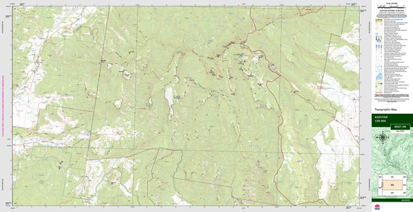 Kaputar 8937-3N Topographic Map 1:25k