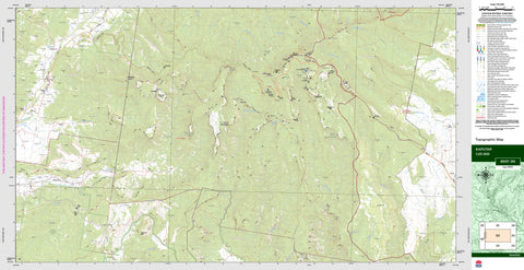 Kaputar 8937-3N Topographic Map 1:25k