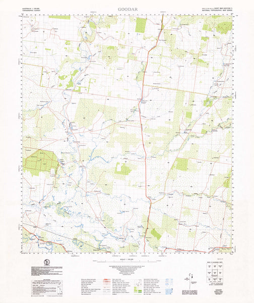 8941 Goodar 1:100k Topographic Map