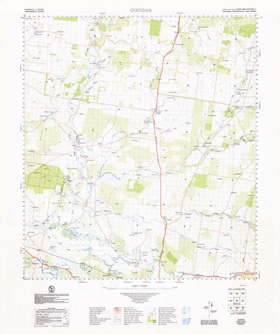 8941 Goodar 1:100k Topographic Map