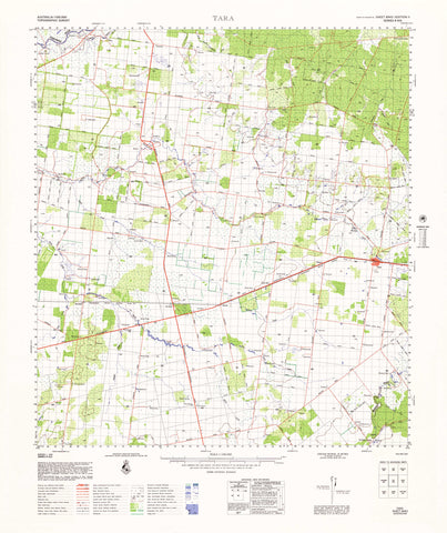 8943 Tara 1:100k Topographic Map