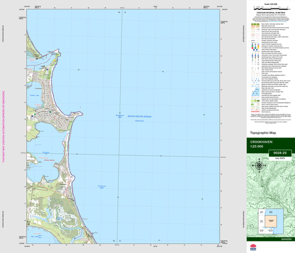 Crookhaven 9028-2S Topographic Map 1:25k