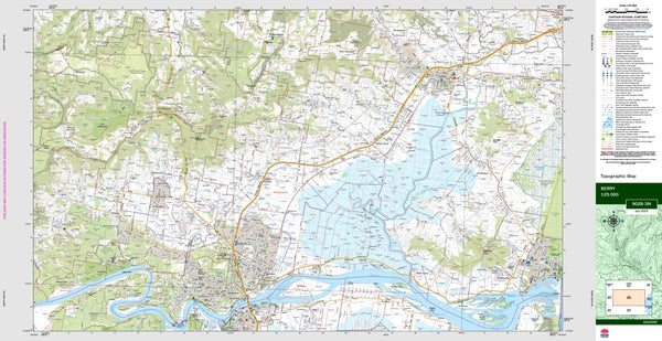Berry 9028-3N Topographic Map 1:25k
