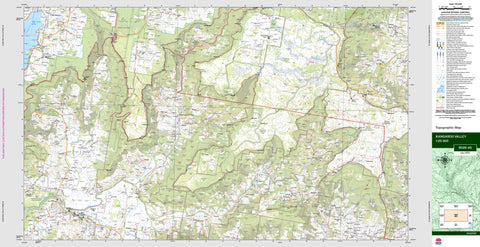 Kangaroo Valley 9028-4S Topographic Map 1:25k