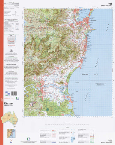9028 Kiama 1:100k Topographic Map