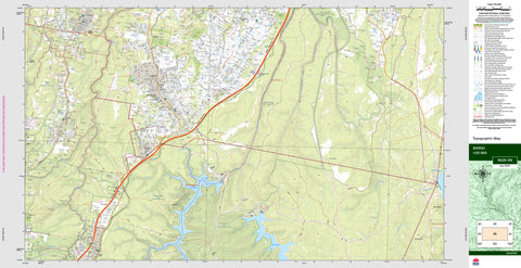 Bargo 9029-3N Topographic Map 1:25k