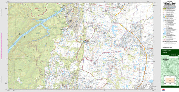 Warragamba 9030-3S Topographic Map 1:25k