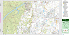 Warragamba 9030-3S Topographic Map 1:25k