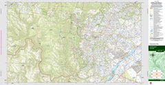 Kurrajong 9030-4N Topographic Map 1:25k