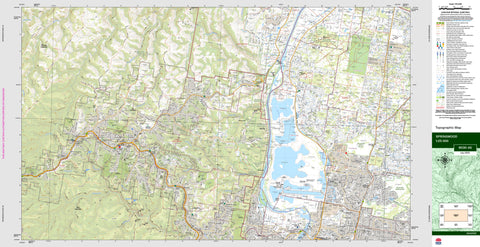 Springwood 9030-4S Topographic Map 1:25k