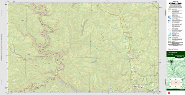 Colo Heights 9031-3N Topographic Map 1:25k