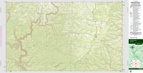Six Brothers 9031-4S Topographic Map 1:25k