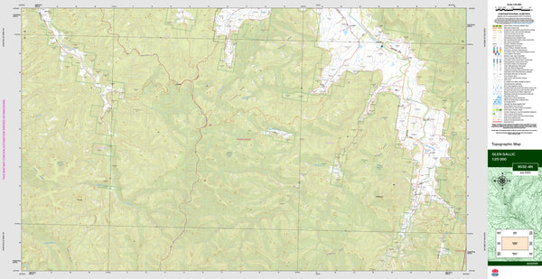 Glen Gallic 9032-4N Topographic Map 1:25k