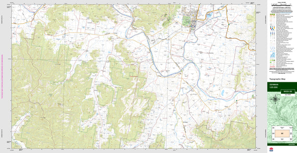 Denman 9033-3S Topographic Map 1:25k