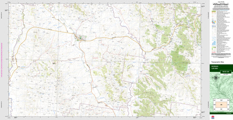 Bunnan 9033-4N Topographic Map 1:25k