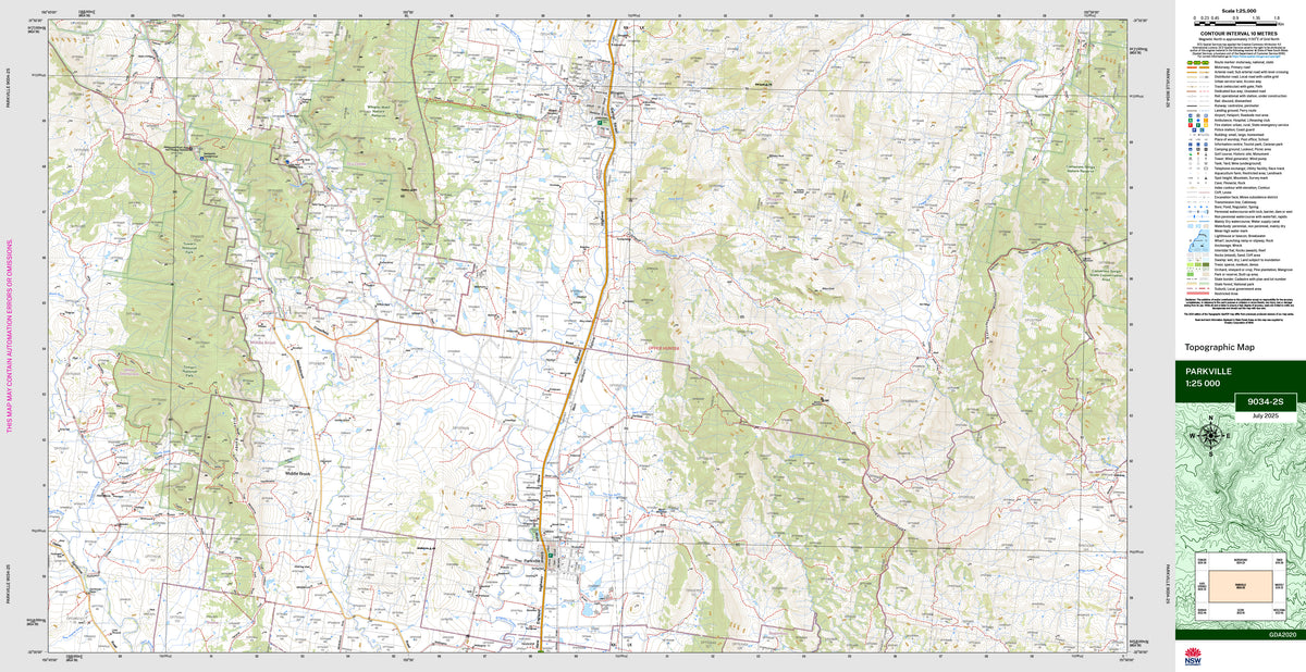 Parkville 9034-2S Topographic Map 1:25k | Mapworld