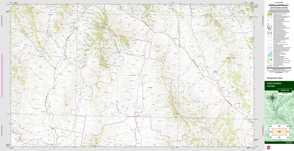 Kars Springs 9034-3S Topographic Map 1:25k | Mapworld