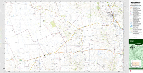 Warrah 9034-4S Topographic Map 1:25k