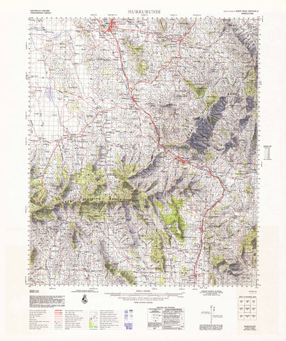 9034 Murrurundi 1:100k Topographic Map