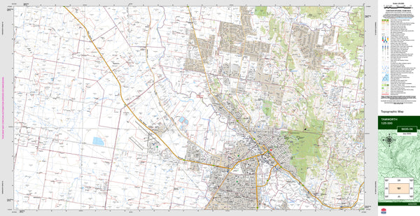Tamworth 9035-1N Topographic Map 1:25k