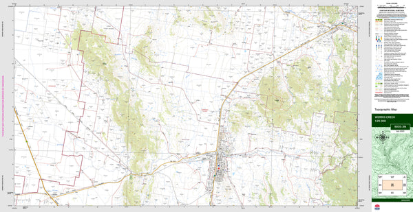 Werris Creek 9035-3N Topographic Map 1:25k