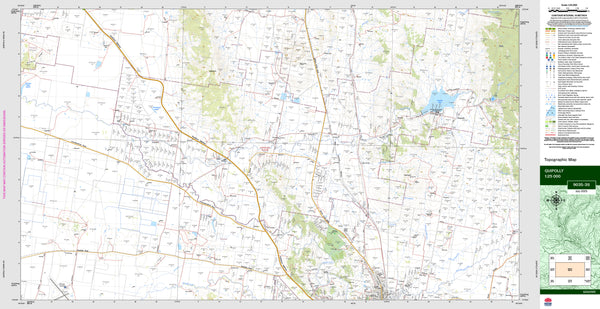 Quipolly 9035-3S Topographic Map 1:25k