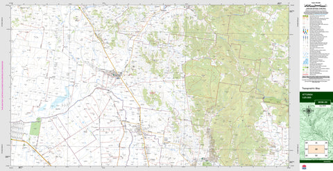 Attunga 9036-2S Topographic Map 1:25k