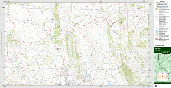 Piedmont 9037-3N Topographic Map 1:25k