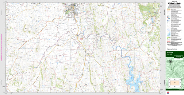 Barraba 9037-3S Topographic Map 1:25k