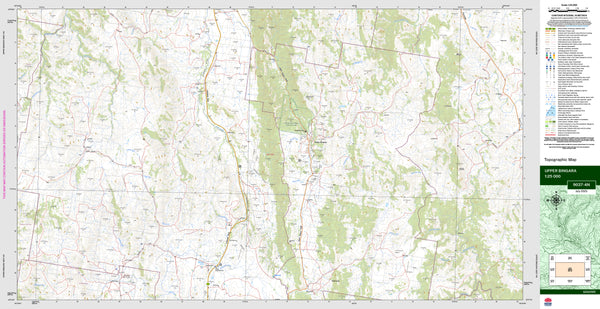 Upper Bingara 9037-4N Topographic Map 1:25k